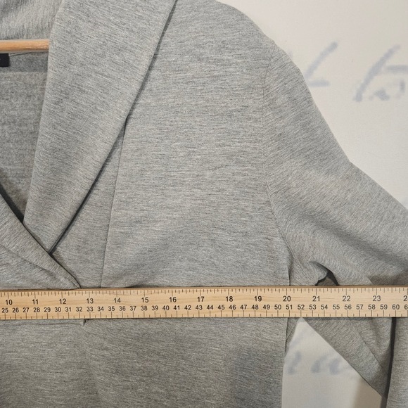 Talbots Gray Pullover V Neck Shawl Collar Sweater Top XL - Picture 5 of 7